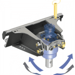 mini skid steer auger mount