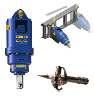 Skid Steer Stump Auger Planer Package - Standard & High Flow Models