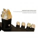 auger rock teeth pilot