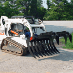 skid steer grapple rake