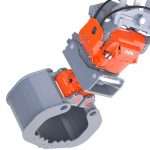 nox excavator tiltrotator with grab