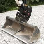 Geith Tilting Coupler on Excavator