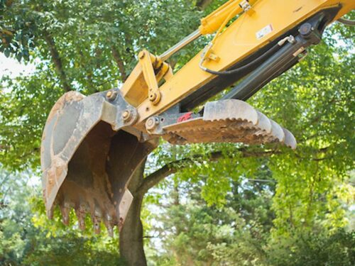 excavator stick mounted thumb