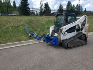 slanetrac hedge trimmer for skid steers