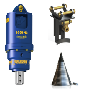 6000-40 log splitter auger package