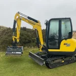 cangini flail mower on excavator