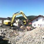 MB Crusher Bucket at work on a Wacker Neuson Excavator