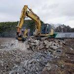 MB Crusher Bucket on Excavator